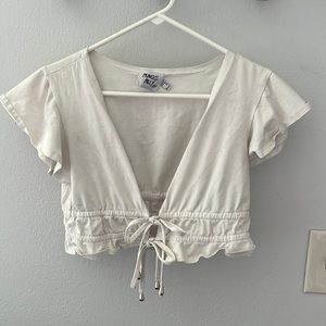 Girly White Princess Polly Top